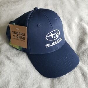 NWT Official Subaru Gear Blue Adjustable Strapback Embroidered Hat NEW